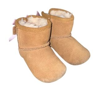 UGG Baby Jesse Bow Booties - Pink Bows